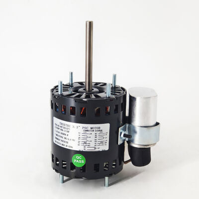 มอเตอร์ PSC ขนาด 3.3" - 1/12HP 1/15HP 1/20HP แรงดันคู่ 115V/230V 1550RPM 7.5uF/370V หมุนทวน/ตามเข็มนาฬิกา - มอเตอร์ทดแทน Fasco D1127 Century 9721